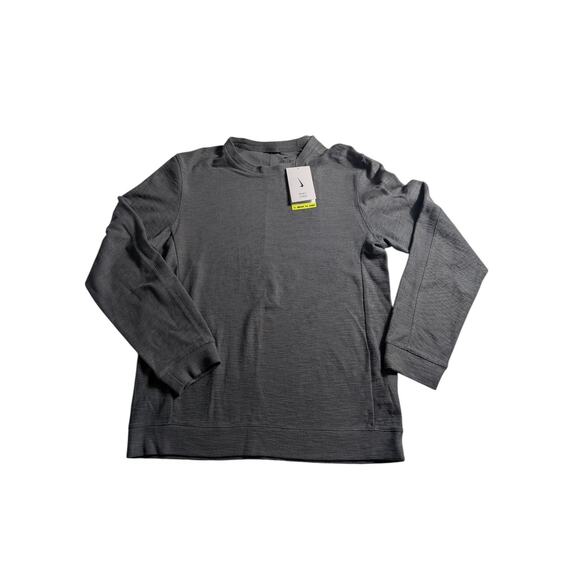 NIKE Yoga Men's Small Long Sleeve Training Sweatshirt Iron Gray Standard Fit NWT - Picture 1 of 4